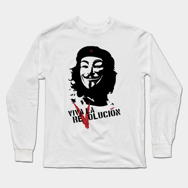 Viva la Revolución Long Sleeve T-Shirt by Dicky